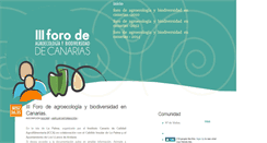 Desktop Screenshot of foroagroecologiaybiodiversidadencanarias.org